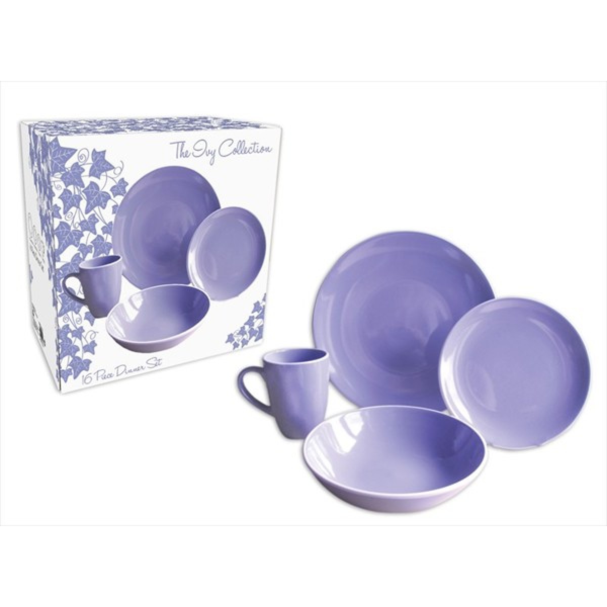 Brilliant Basics 4 Pack Dinner Plates - Pink/Purple