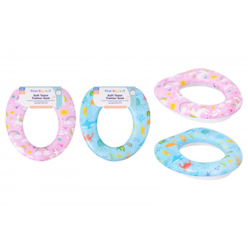 SOFT TOILET TRAINER SEAT 2 ASSORTED DESIGNS