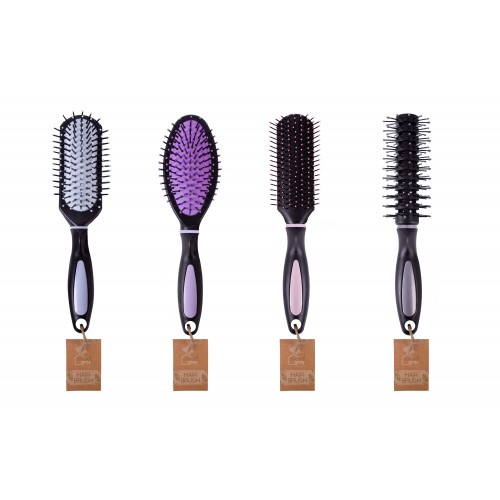 Coco & Gray Hairbrushes In Display Unit 4 Assorted Styles