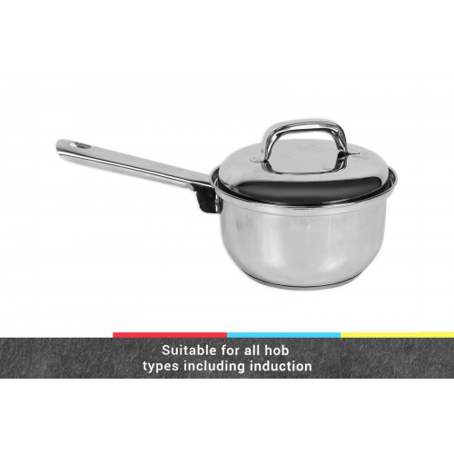 CookHouse INDUCTION SUITABLE SAUCE PAN 16CM WITH LID