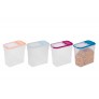 DRY FOOD STORAGE CONTAINER 2L 4 ASSORTED COLOURS