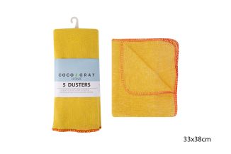 Coco & Gray Yellow Duster 33x38cm Pk5