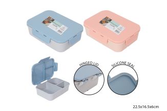 RECTANGLE LUNCH BOX WITH 3 COMPARTMENTS