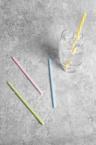 REUSABLE STRAWS 20 PACK 4 ASSORTED COLOURS