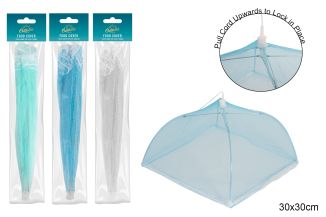 SQUARE FOOD COVER  3 ASSORTED COLOURS
