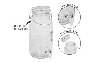 Bello Drinks Dispenser 3.6lt Clip Top