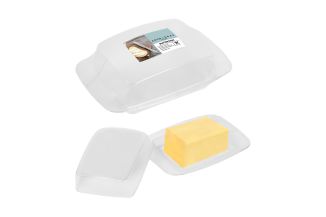 Coco & Gray Clear Butter Dish With Lid 17x11.7cm