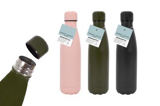 Coco & Gray Stainless Steel Water Bottle 3 Assorted Colours
