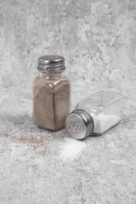Coco & Gray Glass Salt & Pepper Pots Set