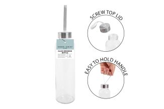 GLASS DRINKING BOTTLE 500ML