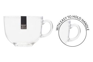 GLASS MUG 15OZ