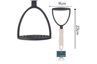 BLACK NYLON MASHER WITH HANDLE 