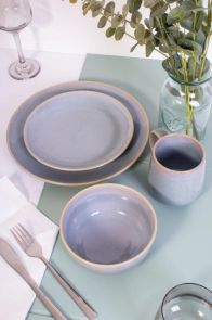 Coco & Gray Stoneware Side Plate Green Reactive Glaze 20cm