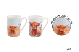 HIGHLAND COW MUG 9OZ 2DESIGNS