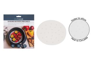 CookHouse Air Fryer Sheets Nonstick Round Pk50 20cm