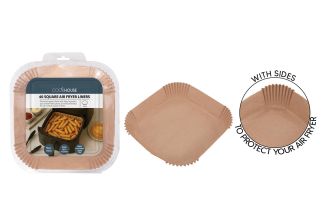 CookHouse Air Fryer Liners Square Pk40 20cm