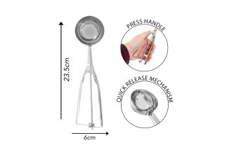 MULTI PURPOSE KITCHEN SCOOP S/STEEL D6CM