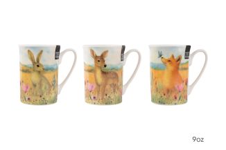 WOODLAND WILDFLOWER 9OZ MUG 3 ASSORTED
