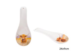 Highland Cow Spoon Rest 24x9cm