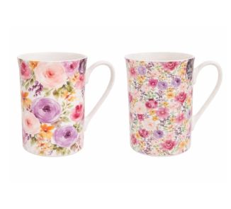 Floral Straight Side Mug 256ml