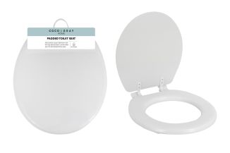 Coco & Gray Padded Toilet Seat Plain White