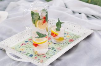 RSW Serving Tray Floral Design