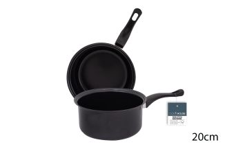 NON-STICK SAUCEPAN 20CM GREY