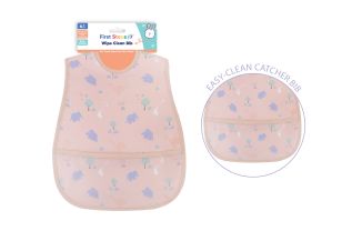 PEVA BIB WITH POCKET 28*45CM DINOSAUR - VAT FREE