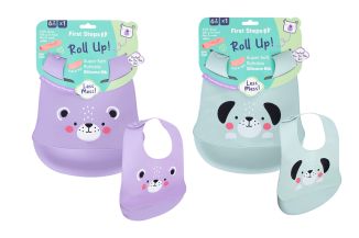 First Steps  Silicone Feeding Bib 24 X 27cm