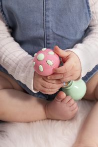 First Steps Dumbbell Rattle 16x5cm 2 Assorted Colours