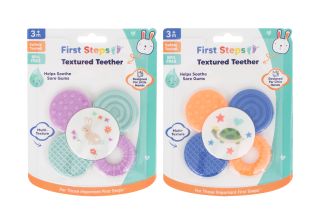 First Steps Multi Texture Teether 2 Assorted Colours