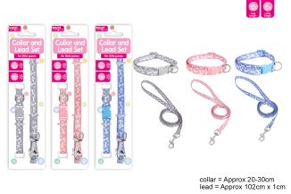 Smart Choice Small Dog Puppy Lead/collar Set 3 Assorted Colours