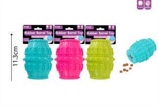 Smart Choice Treat Dispensing Rubber Barrel Dog Toy