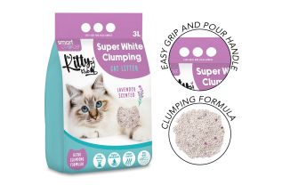 Smart Choice White Clumping Cat Litter 3l Lavender Scented