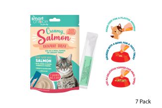 Smart Choice Salmon Lick Stick Cat Treat 7 Pack 84g