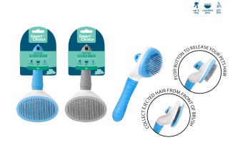 EASY CLEAN SLICKER GROOMING BRUSH
