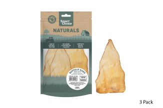 NATURAL BUFFALO EARS DOG TREAT 3 PACK