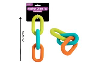 RUBBER CHAIN DOG TOY