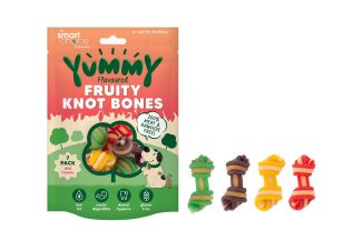 Smart Choice Meat Free Fruity Woven Knot Bones Dog Treat