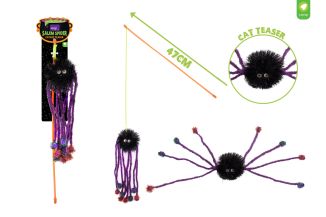 Smart Choice Fluffy Sparkle Spider Cat Teaser