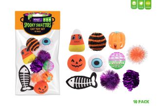 Smart Choice Spooky Multi Pack Cat Toy 10 Pack