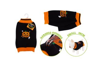 Smart Choice Sequin Pumpkin Pet Jumper Small 30cm