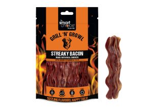 STREAKY BACON DOG TREAT 4 PK 92G
