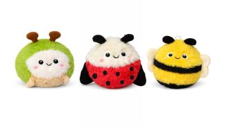 Squeaky Plush Insect Dog Toy -  3 Assorted Designs