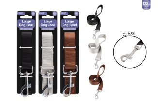 Smart Choice Dog Lead Large 1.2m 3 Assorted Colours