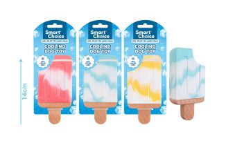 Smart Choice Cooling Rubber Ice Lolly Dog Toy 3 Cols