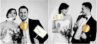 Perfect Day Gold Foil Photo Booth Props 10 Pack
