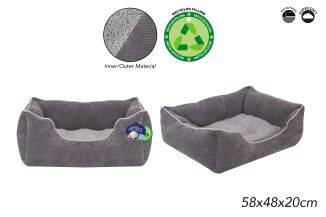 WESTERN PET BED MED 58X48X20CM 2 ASST