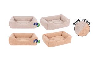 Sweet Dreams Boucle Pet Bed Small 46x36x15cm 2 Colour