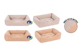 Sweet Dreams Boucle Pet Bed Medium 58x48x20cm 2 Colour
